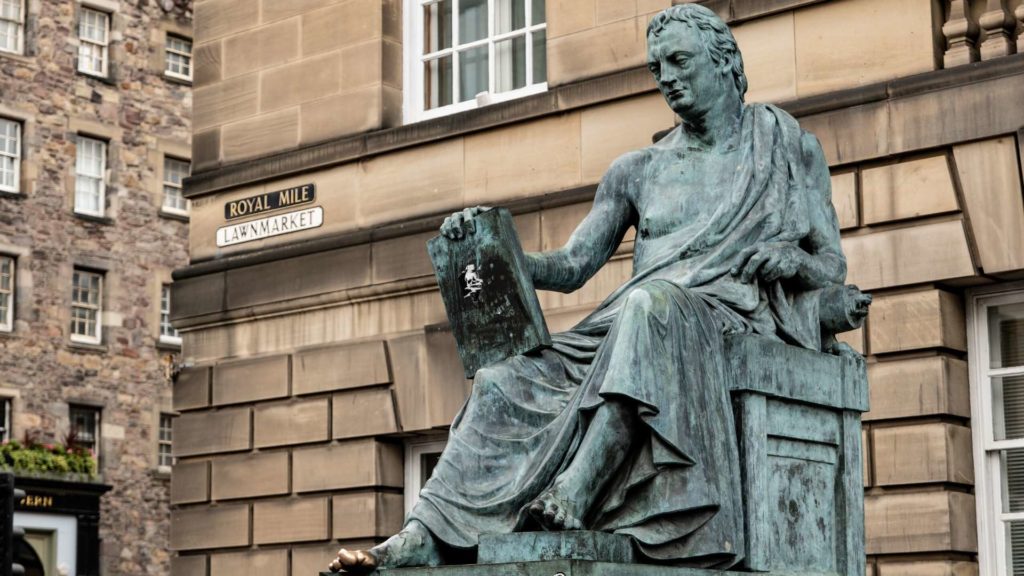 david hume statue